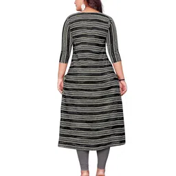 lerkiza Women's Mother Feeding 3/4 Sleeve Boat Neck Anarkali Calf Knee Length M to 3XL Size Cotton Kurti.(1421) image 5