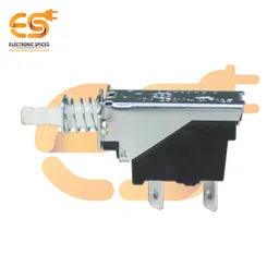 Electronic Spices KDC-A04 250V 10A 2 Pin Metal Body Panel Mount Plastic Handle Push Switch(Pack of 5) image 5