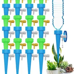 ramoni 24PCS Plant Water Dropper, Automatic Water Dripper for Plants, Drip Irrigation Kit, Plant Self Watering Spikes Devices with Slow-Release Control, Self Watering Device for Plant Home Garden image 1