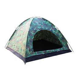 MERISHOPP® 3-4 Person Pop-Up Camo Tent Camping Waterproof Tent Hiking Outdoor Shelter|Sporting Goods | Outdoor Sports |1 Piece Camping Tent image 5