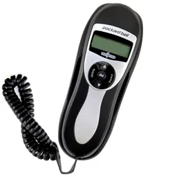 Packard Bell Corded Phone Slimline Handset Telephone Works in Power Outages Lighted Caller ID Speed Dial Landline Phone Wall Mountable - Black image 1