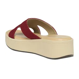 monrow Inaya Mesh Wedge Heels for Women, Girls | Fancy & Stylish Heel sandals, Casual, Comfortable Fashion Heel Sandal image 3