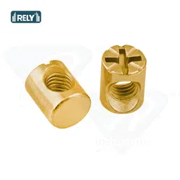 rely Rely®⇒VP INDUSTRIES (Pcs-25) M6x13 mm Cylinder Barrel Nut Philips Head Cross Dowel for fixing and Connecting for All Kinds of Drawers, Cabinets, Wardrobes, Cupboards & Beds and furniture mounting image 4