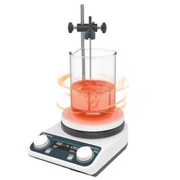 Bionexis® Digital Hotplate Magnetic Stirrer Hot Plate 200-1500rpm, 280℃/536℉,Probe Sensor & Support Stand Included,2 Liter Lab Hot Plate Stirrer with Ceramic Coated image 1