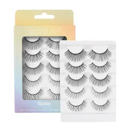 Swiss Beauty Cruelty-Free 3D Eyelashes - Pack of 10 False Eyelashes | Volumising Eye Lashes | Lengthening Eye Lashes | Lightweight Eyelashes | Shade - Black 03, Set of 5 image 5