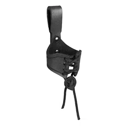 bnf Horn Shape Cup Mug Case Ox Horn Holster with Buckled Loop Tankard Hanger Black | Clothing Shoes & Accessories | Mens Accessories | Belt Buckles image 3