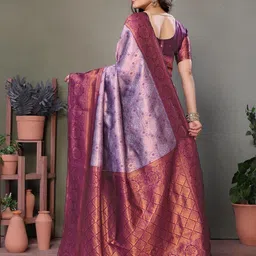 avantika fashion Women's Kanjivaram Soft Silk Banarasi Sarees With Blouse Piece For Women image 4