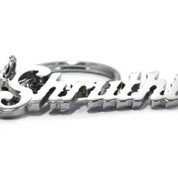 a1citycentral Brass Personalized Name Chrome Keychain, Carmine image 1