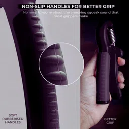 ZealFit Essentials Adjustable Hand Grip Strengthener (Black) 5kg-60kg – Forearm & Finger Exerciser for Men & Women | Hand Gripper for Strength Training, Rehab & Fitness | Grip Trainer for Home, Gym & Office Workouts image 4