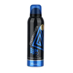 RASASI Blue For Men 2 I'Incontournable Deodorant - 200ml | Deodorant Body Spray | Skin Friendly Deo | Body Spray For Men | Long Lasting Body Spray | Odour Protection image 1