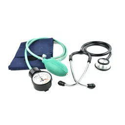 Dishan Advance Green Manual Blood pressure Monitor With Classic AL Stethoscope Sphygmomanometer Apparatus Bp Monitor (Green) image 2
