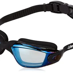 i-swim Mens Costume Is-010 Size 3Xl Black/Orange With Is-010 Size 3Xl Black/Blue Pack Of 2 And Swimming Goggles Is-508 image 2
