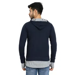 black collection Black CollectionMen's Poly Cotton Hooded Neck Sweatshirt image 2