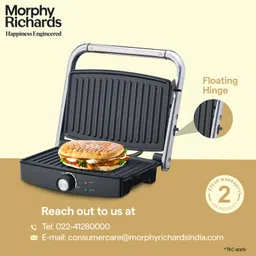 Morphy Richards Imperio Series Sandwich Maker 72 Contact Grill, Black, 1500 Watts image 5