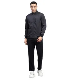 monte carlo Mens Self Design Mock Neck Full Sleeve Tracksuit (224066565) image 1