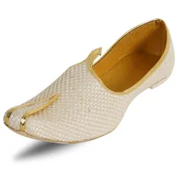 indiestride Men Jute Juti, Jutti for Men, Rajasthani Wedding Shoe Loafer image 5
