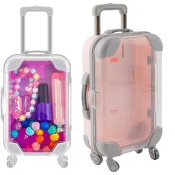 kunya Mini Suitcase Multi Purpose Storage Box – Travel-Themed Packaging Tiny Luggage Candy Box for Gifts & Party Favors – Empty Miniature Case for Lash Storage & Decor (Pack of 1) image 2