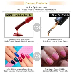 Volo HD Colors High-Shine Long Lasting Non Toxic Professional Nail Polish Set of 4 (Nudes Spring, Candy Cotton, Dark Nude and Tan) image 5