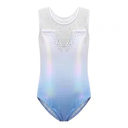 ATORSE Girls Gymnastics Leotards Shiny Rhinestones Sparkling Athletic Clothes Costume 14 image 4
