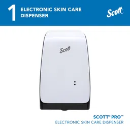 Scott® Pro™ High Capacity Automatic Skin Care Dispenser (32499), Touchless Dispensing, White, 1.2 L Capacity, 7.29" x 11.69" x 4.0" (Qty 1) image 2