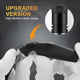 Grandbiker Original Waterproof Flexible Rubber 9 Led K.T.M Style Indicators SMD High Bright Universal for All Bikes Models Turn Signal Lights Motorcycle Amber, Set of 4 (Yellow) image 2