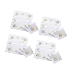 the style sutra 12x Ladies Handkerchiefs Hanky Set Classic Kerchief 30cmx30cm Pocket Squares image 2