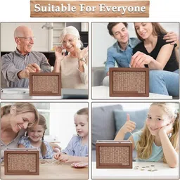 Nizomi Wooden Piggy Bank for Kids & Adults, Coin Box with Carved Design, Savings Box, Donation Box, Smart Money Box, Wooden Coin Box, Money Saver, Piggy Bank with Numbers - Return Gift for Kids image 5