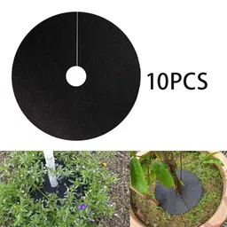 10Pcs Garden Tree Weed Barrier Protector Mat Weed Control Fabric |Home & Garden | Yard, Garden & Outdoor Living | Gardening Supplies |10 Pieces Weed Control Ground Cover image 2