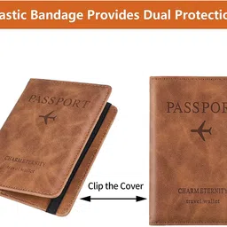 yesviya Leather Travel Passport Holder Cover – Stylish Multi-Colour Passport Wallet & Document Organizer for Men & Women – Travel Case for Cards, ID, Tickets Travel Accessories 3 image 4