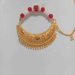 gungun jewellery Pahadi Nath Design With Chain For Womens & Girls image 3