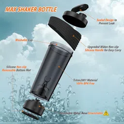 syosi Electric Protein Shaker Bottle, SYOSI, 28oz USB Rechargeable Blender Bottles, Shaker Bottles for Protein Mixes with BPA Free, Portable Cup for Workout Supplement Juice image 5