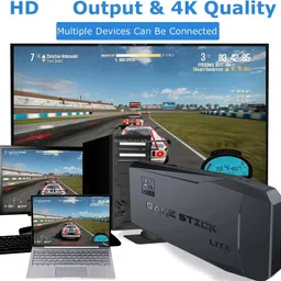 Zyamalox M8-S video game Stick 4K 10000 3D games for kids 64GB HD Mini Consola Retro Video Game Consoles For PS1 Classic Wireless Remote control video game for tv image 3