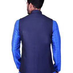 manyavar Men's Regular Fit Waistcoat (WC00097) image 3