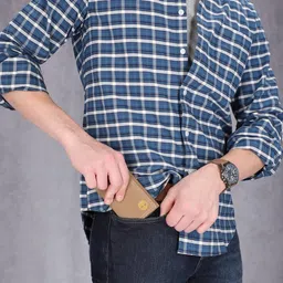 timberland Men's Nylon Trifold Wallet, Khaki, One Size image 3