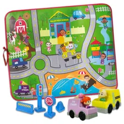 Cocomelon Floor Mat C/City Map + 4Accs image 1