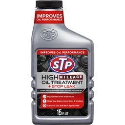 STP 78595 High Mileage Oil Treatment Plus Stop Leak - 15 fl oz image 1