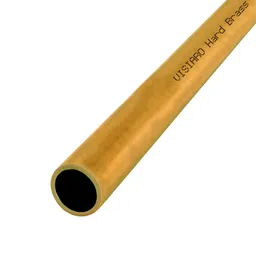 Visiaro Hard Brass Tube, 1mtr, Outer Dia 3/4 inch, Wall Thickness 25 swg, Seamless Hollow Pipe Plumbing Systems and DIY Projects image 1