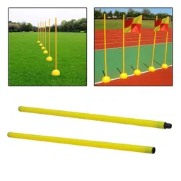 Club Bollywood®Football Door Pole Training Tool Sign Obstacle Marker Rod 2 Pieces Sign Pole|Sporting Goods | Team Sports | Soccer |2 Pieces Training Sign Pole(Total Length 100Cm) image 2