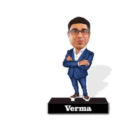 ZOCI VOCI Wood Personalized Fantasy Gift For It Employees - Caricature Standee With Personalized Caption Coolest Gift For It Employees Unique Corporate Gift (Business Executive - Male),10 X 10 cm image 3