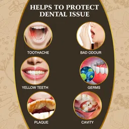 Vithoba Ayurvedic Dant Manjan | Ayurvedic Tooth Powder | Herbal Tooth Whitner For Oral Health With Natural Herbs | Dant Manjan For White Strong Teeth & Refreshing Breath | (80g + 40g) image 4