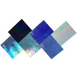 paljolly 6 Sheets Large Iridescent Stained Glass Sheet Variety Pack, 6 x 7.5 inch Iridized Glass Sheets, Rainbow Colors for Glass Hobby Projects and Crafts image 5