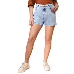 tales & stories young Tales & Stories Solid Denim Shorts for Women-Y117711-Y1 image 1