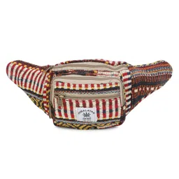 longing to buy Hemp Fanny Pack for Both Men and Women Waist Belt Bag Handmade Pack from Pure Hemp (Multicolored-3) image 2