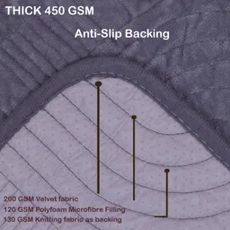 HOMETHREADS Couch/Sofa Covers | Luxurious Slipcover Solutions for Sofas, Armchairs, and Loveseats (T.Blue_Coco, 1 Seater Large| 70x90cm) image 5