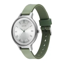 sonata Polyurethane Silver Dial Analog Watch for Women-87049PP11W image 3