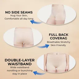 plumbury Women's Polyester Blend Seamless Boyshort Panty Boxer Briefs Shorts image 3
