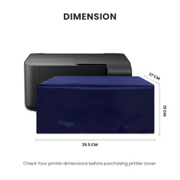 Alifiya Dust Proof Washable Printer Cover for Epson L3252 / L3250 / L3210 / L3256 / L3215 All-in-One Ink Tank Color - Blue image 2