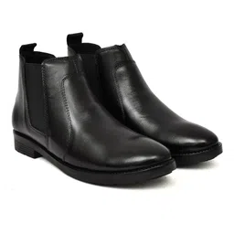 wroc Leather Dual Craft Chelsea Boots for Men |Premium Slip-On Ankle Boots with Stylish Design and Comfort image 5