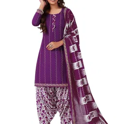 miraan Women Cotton Unstitched Dress Material image 1