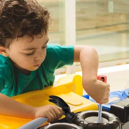 Amitasha Mechanics Helmet Tools Kit Toys for Kids Pretend Play Construction Toy for Boys Girls 3 4 5 6 Years Old Automobile Toolkit for Kids - (Pack of 14 Tools) image 2